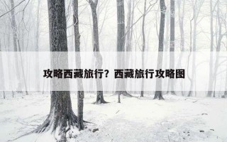 攻略西藏旅行？西藏旅行攻略图